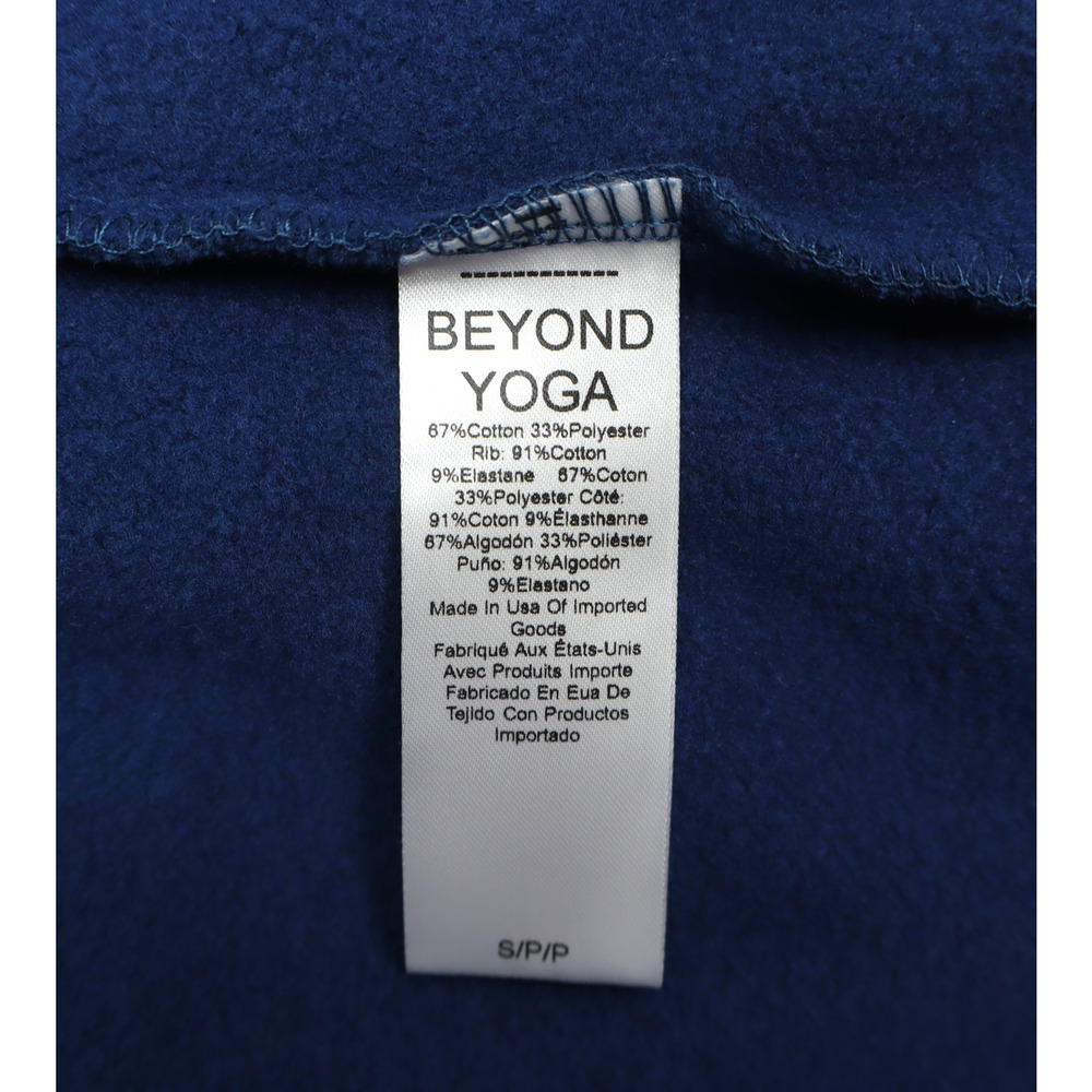 Beyond Yoga Women's Uplift Cropped Pullover Sweatshirt Blue Gem Sz S - Picture 5 of 8